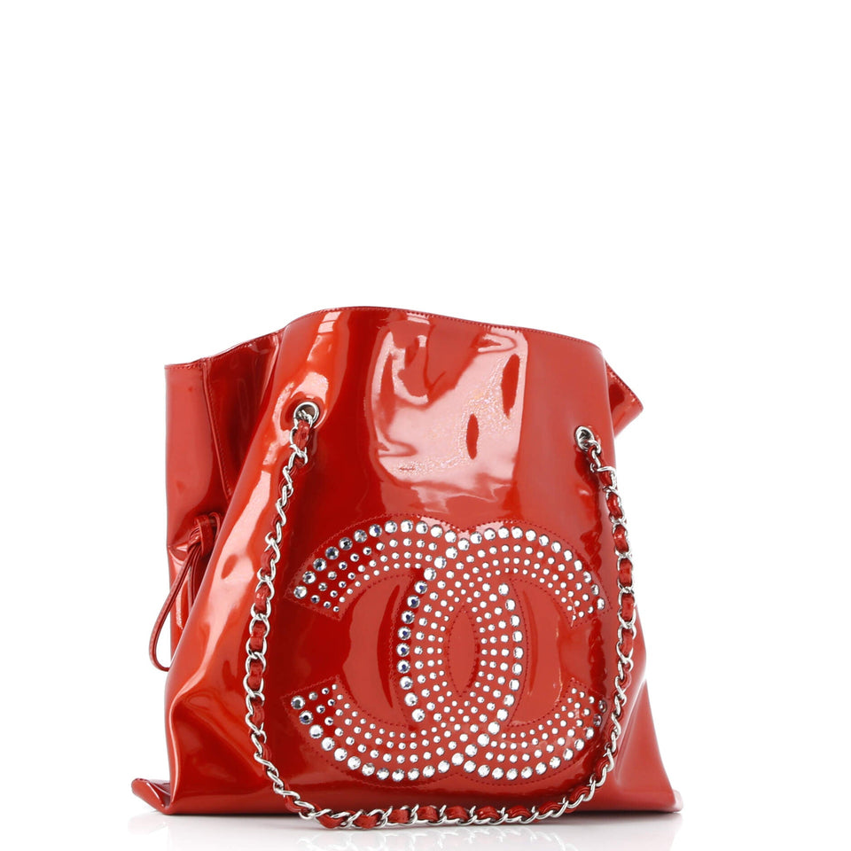 Bon Bon Tote Strass Embellished Patent Medium