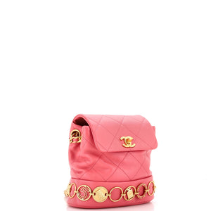 CC Charms Backpack Quilted Calfskin Small