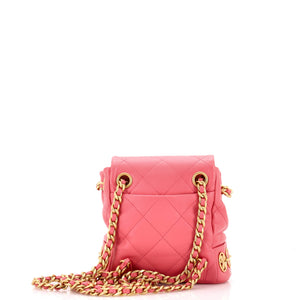 CC Charms Backpack Quilted Calfskin Small