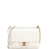 Chic Pearls Flap Bag Quilted Lambskin Small
