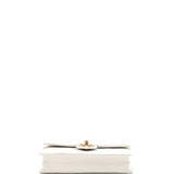 Chic Pearls Flap Bag Quilted Lambskin Small