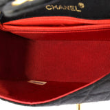 Vintage Square Classic Single Flap Bag Quilted Jersey Mini
