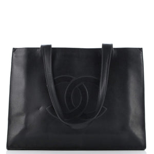 Vintage Timeless Shopping Tote Caviar