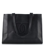 Vintage Timeless Shopping Tote Caviar
