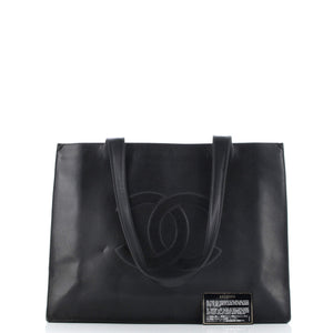 Vintage Timeless Shopping Tote Caviar
