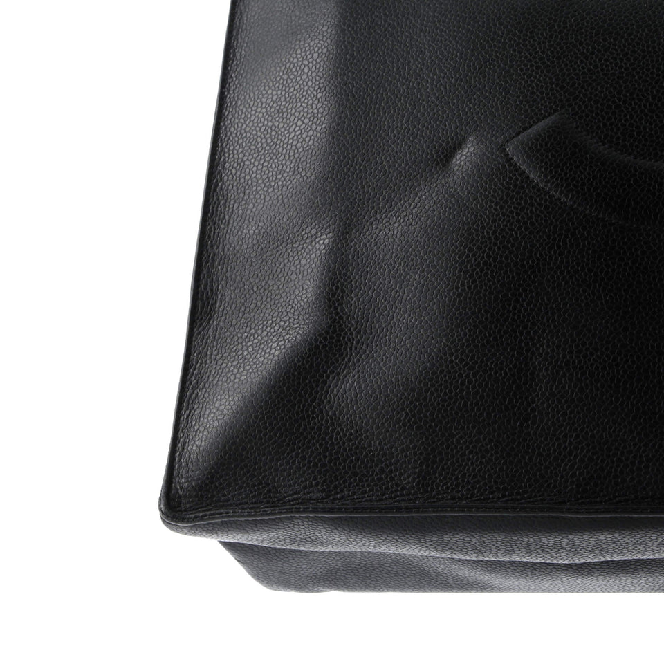 Vintage Timeless Shopping Tote Caviar