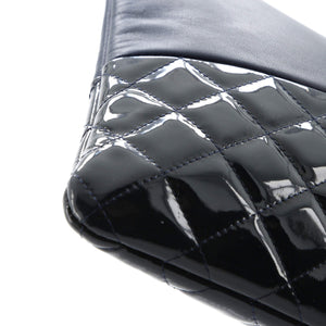 O Case Clutch Lambskin and Quilted Patent Large