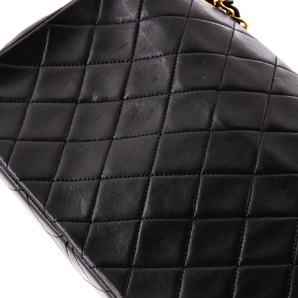 Vintage Full Flap Bag Quilted Lambskin Medium