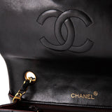 Vintage Full Flap Bag Quilted Lambskin Medium
