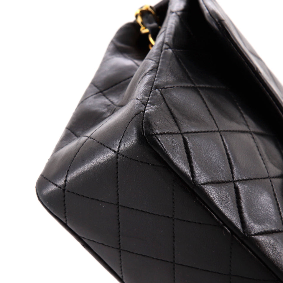 Vintage Square Classic Flap Bag Quilted Lambskin Small