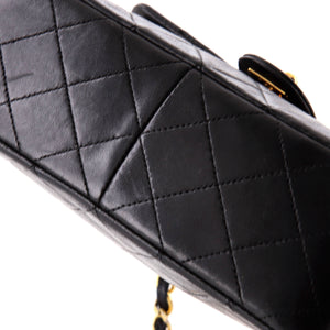 Vintage Square Classic Flap Bag Quilted Lambskin Small