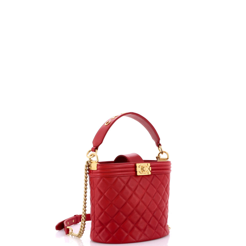 Boy Bucket Bag Quilted Calfskin Mini
