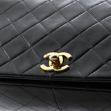 Vintage Full Flap Bag Quilted Lambskin Medium