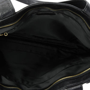 Vintage Logo Zip Shoulder Bag Caviar Large