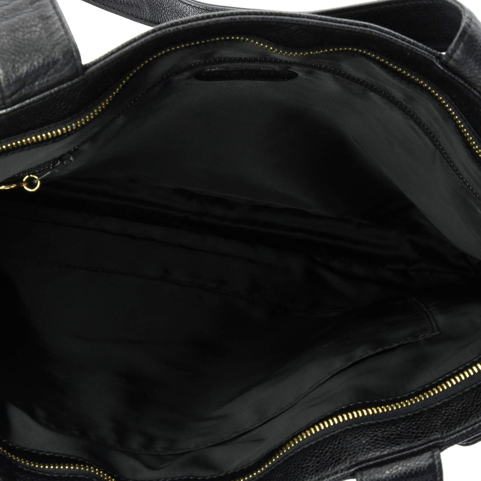 Vintage Logo Zip Shoulder Bag Caviar Large