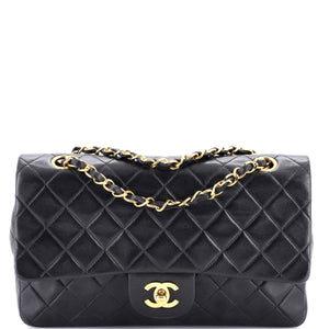 Vintage Classic Double Flap Bag Quilted Lambskin Medium