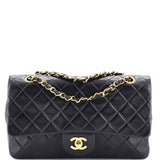 Vintage Classic Double Flap Bag Quilted Lambskin Medium