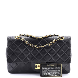 Vintage Classic Double Flap Bag Quilted Lambskin Medium
