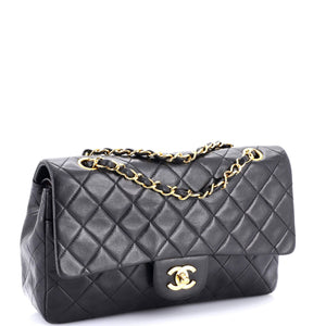 Vintage Classic Double Flap Bag Quilted Lambskin Medium