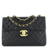 Vintage Classic Single Flap Bag Quilted Lambskin Maxi