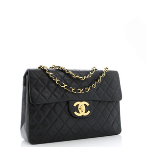 Vintage Classic Single Flap Bag Quilted Lambskin Maxi