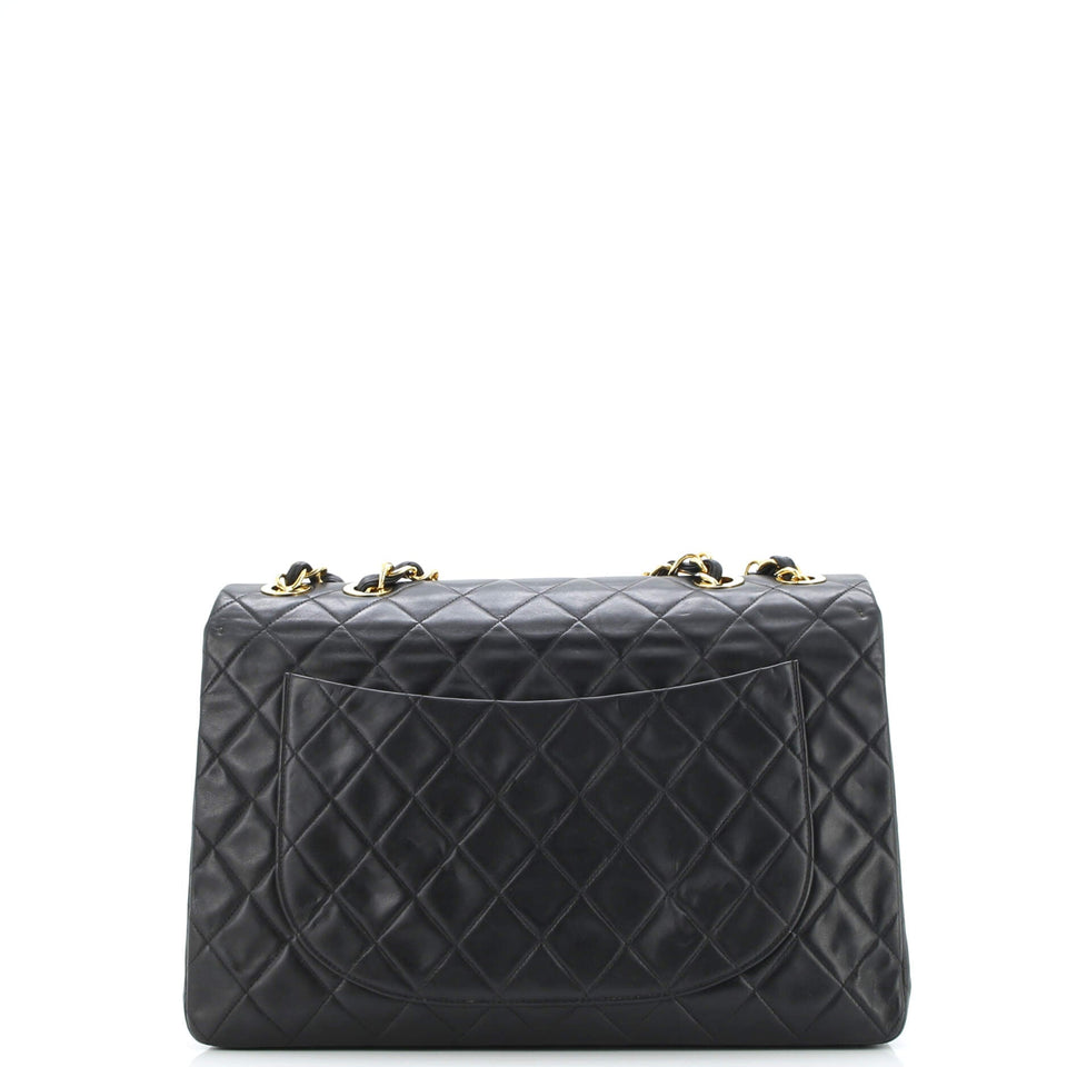 Vintage Classic Single Flap Bag Quilted Lambskin Maxi