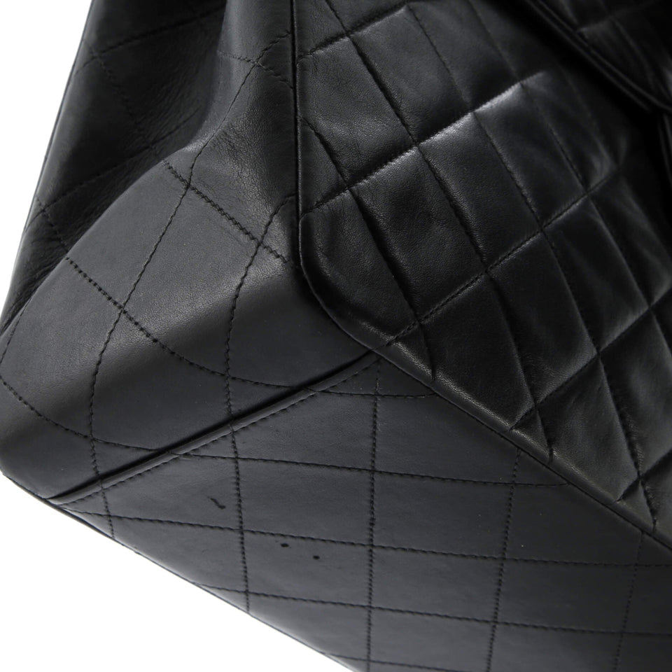 Vintage Classic Single Flap Bag Quilted Lambskin Maxi