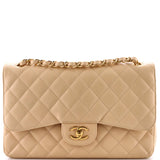 Classic Double Flap Bag Quilted Caviar Jumbo