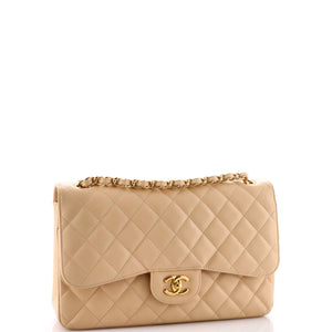 Classic Double Flap Bag Quilted Caviar Jumbo