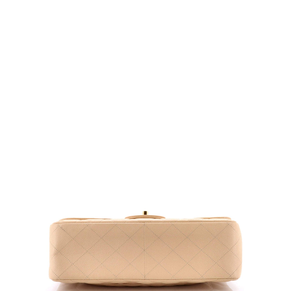 Classic Double Flap Bag Quilted Caviar Jumbo