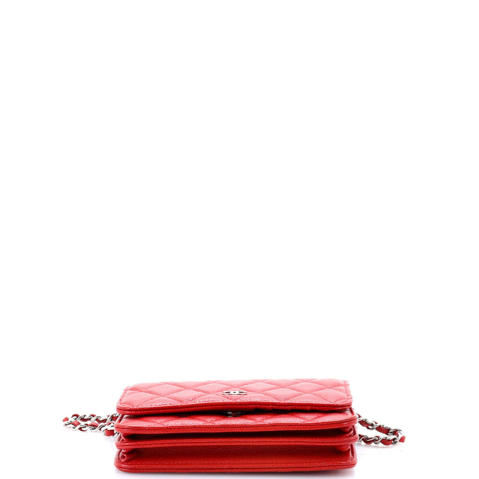 Wallet on Chain Quilted Caviar Mini