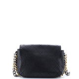 Two Tone Envelope Flap Bag Quilted Calfskin Medium