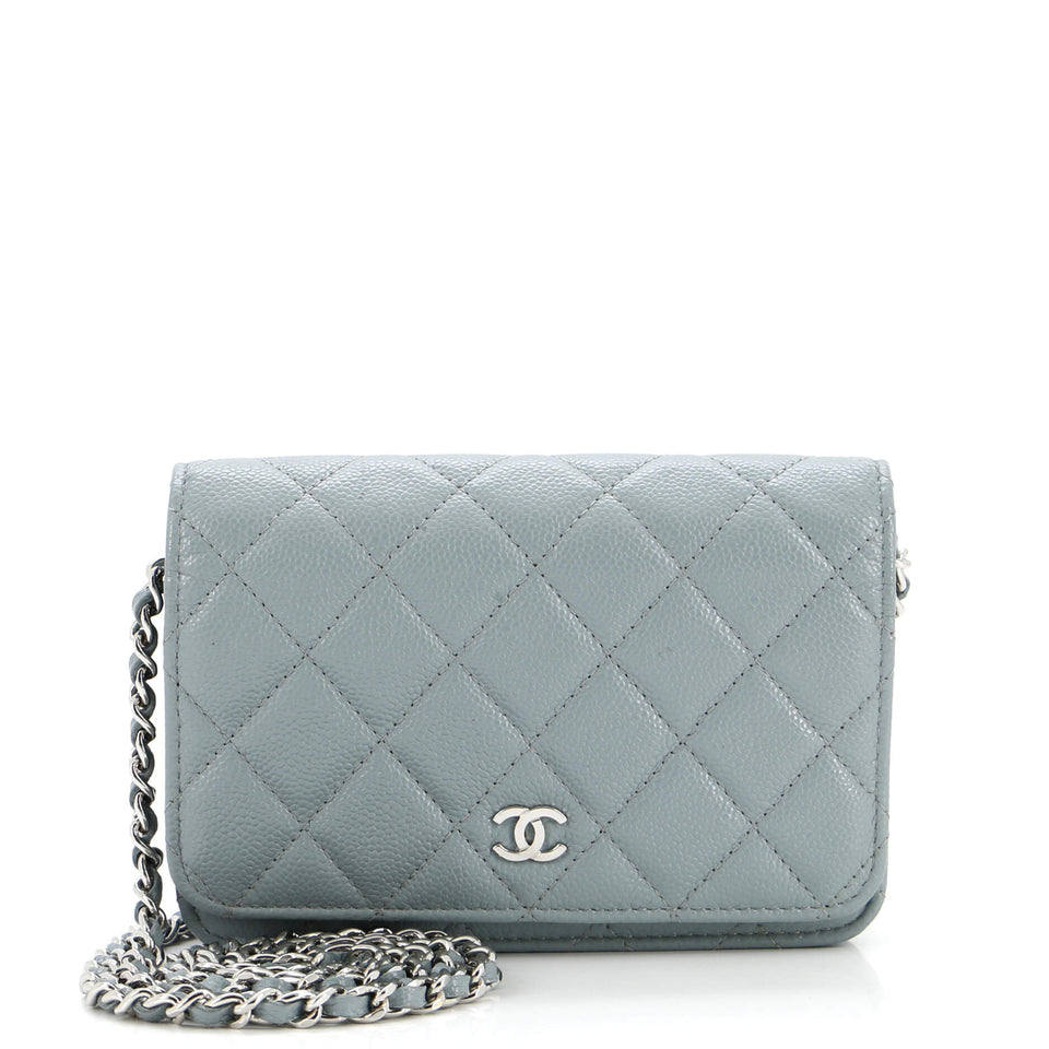 Wallet on Chain Quilted Caviar Mini