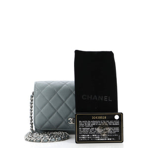 Wallet on Chain Quilted Caviar Mini