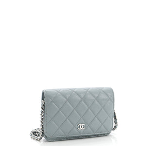 Wallet on Chain Quilted Caviar Mini