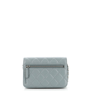 Wallet on Chain Quilted Caviar Mini