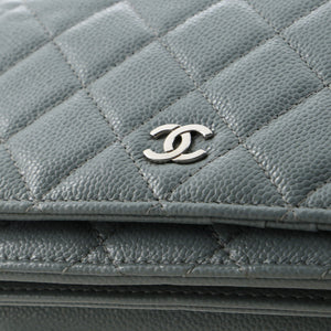 Wallet on Chain Quilted Caviar Mini