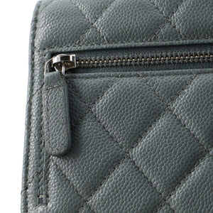 Wallet on Chain Quilted Caviar Mini