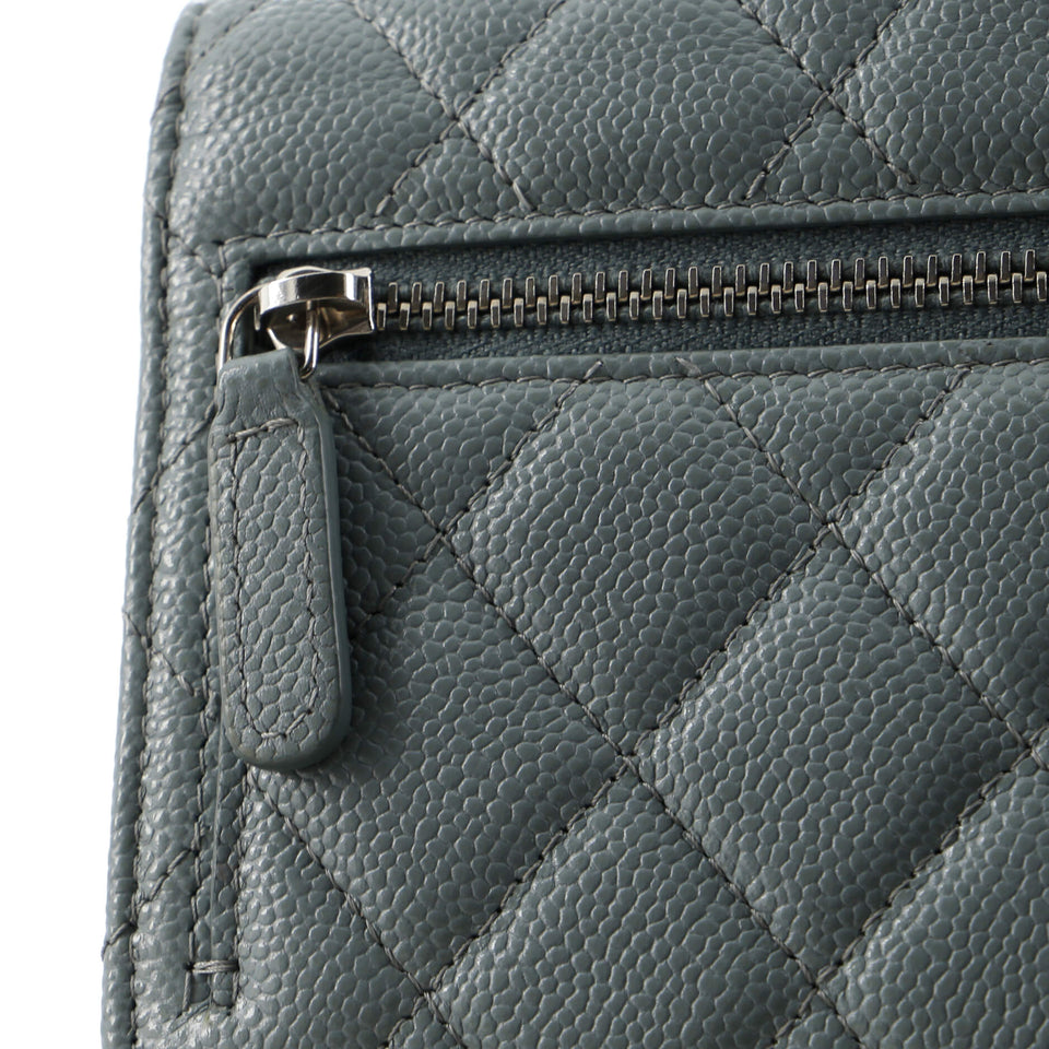 Wallet on Chain Quilted Caviar Mini