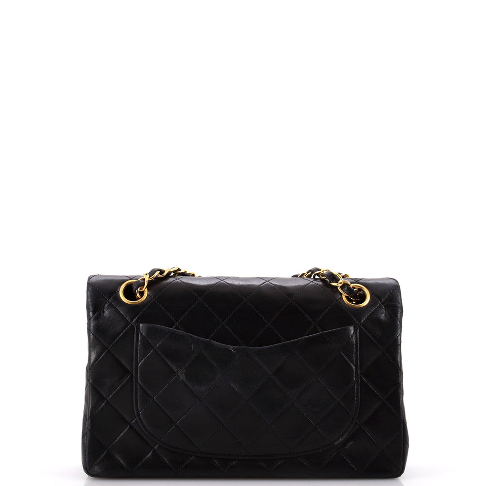 Vintage Classic Double Flap Bag Quilted Lambskin Small