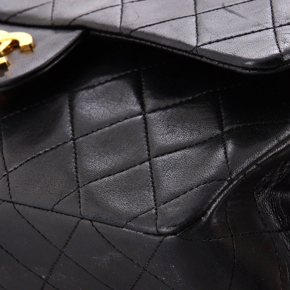 Vintage Classic Double Flap Bag Quilted Lambskin Small