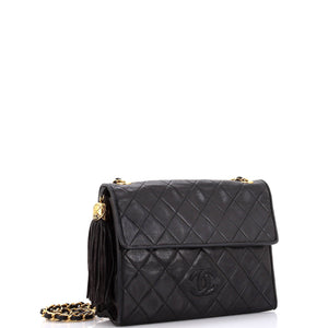Vintage Diamond CC Flap Bag Quilted Lambskin Medium