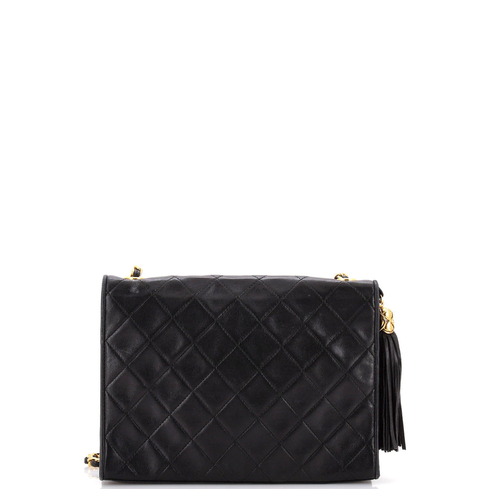Vintage Diamond CC Flap Bag Quilted Lambskin Medium