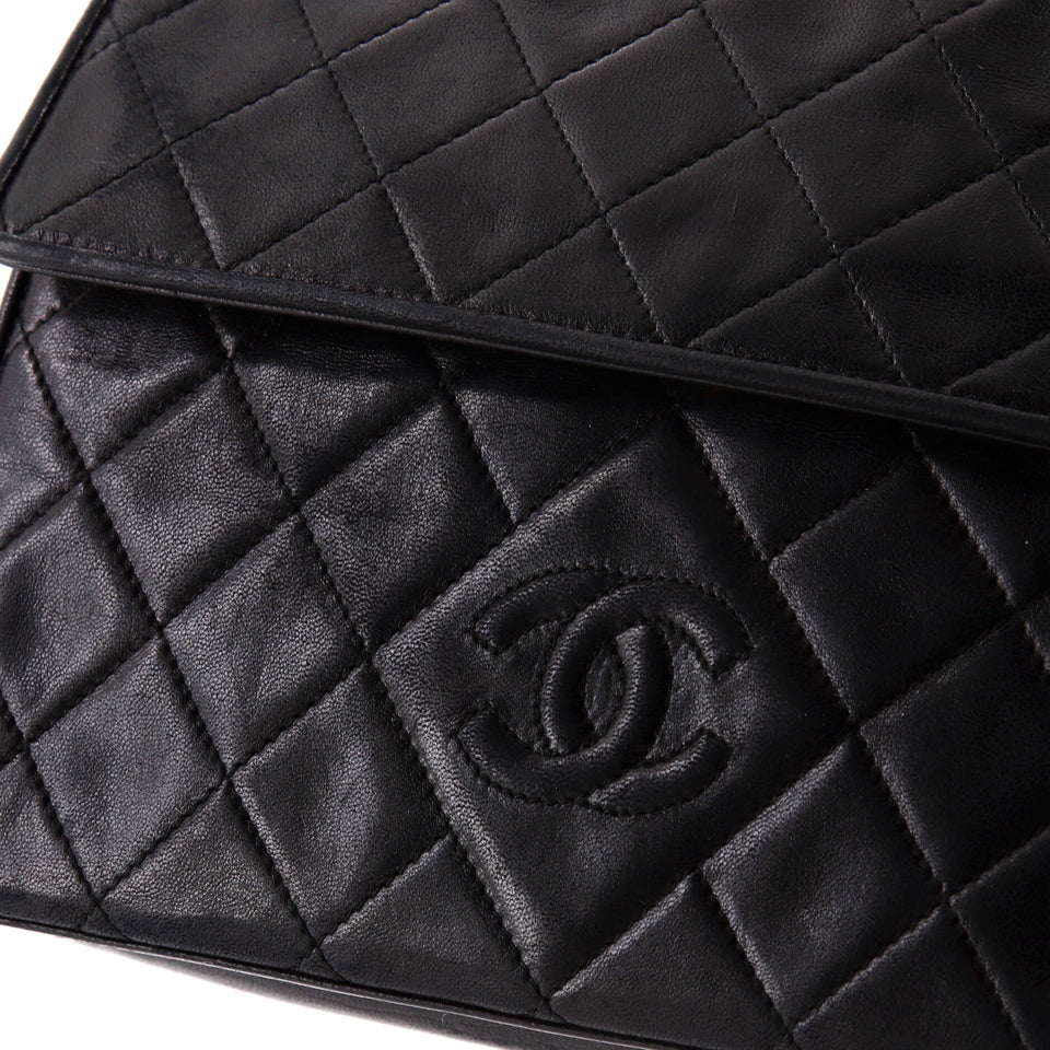 Vintage Diamond CC Flap Bag Quilted Lambskin Medium