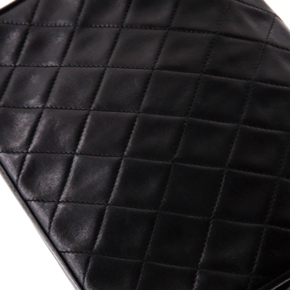 Vintage Diamond CC Flap Bag Quilted Lambskin Medium