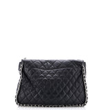 Chain Around Flap Bag Quilted Leather Maxi