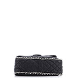 Chain Around Flap Bag Quilted Leather Maxi