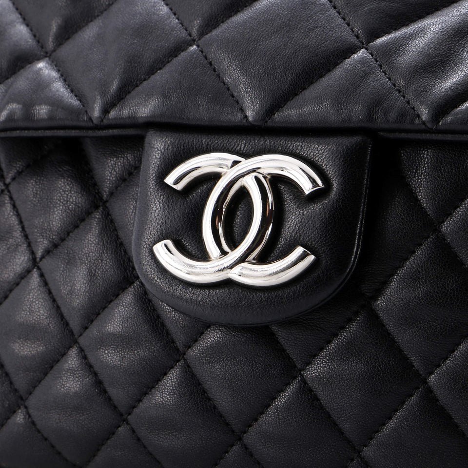 Chain Around Flap Bag Quilted Leather Maxi