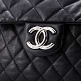 Chain Around Flap Bag Quilted Leather Maxi