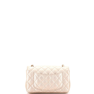 Classic Single Flap Bag Quilted Iridescent Calfskin Mini